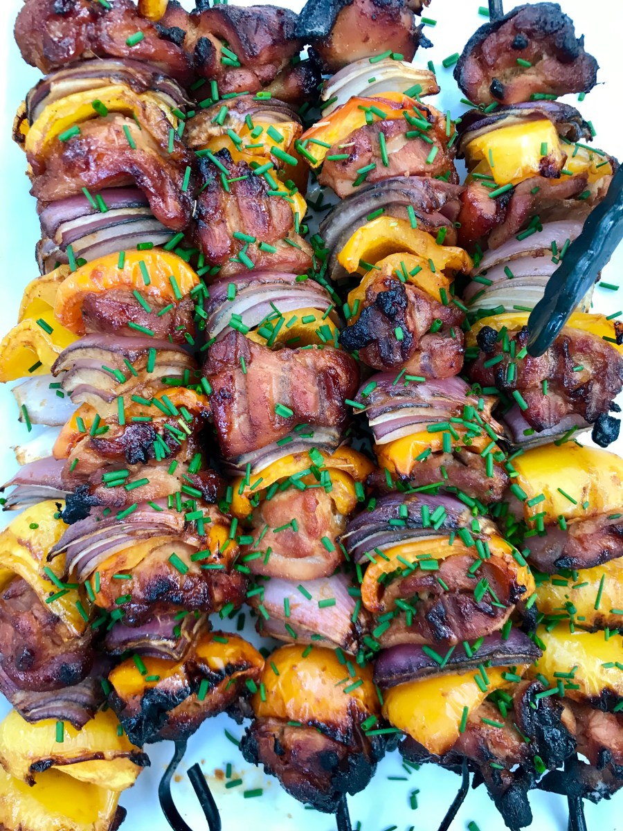 Grilled Asian Chicken & Vegetable&nbsp;Kebabs